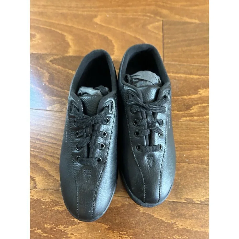 Easy Spirit AP1 Women's‎ Oxford Sneakers Lace Ups Black Leather 5 W